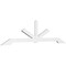 Ekena Millwork Vanguard Architectural Grade PVC Gable Bracket, 108"W x 27"H x 2"D x 4"F, 6/12 Pitch GBP108X27X0204VAN00 - alternate 1